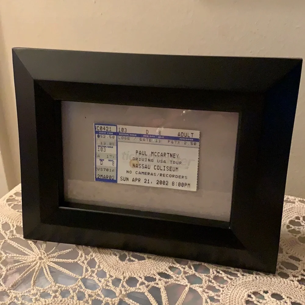 Paul Mccartney Authentic Ticket Master Ticket Nassau Coliseum